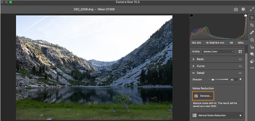 Adobe Camera Raw 18.5 screenshot 1