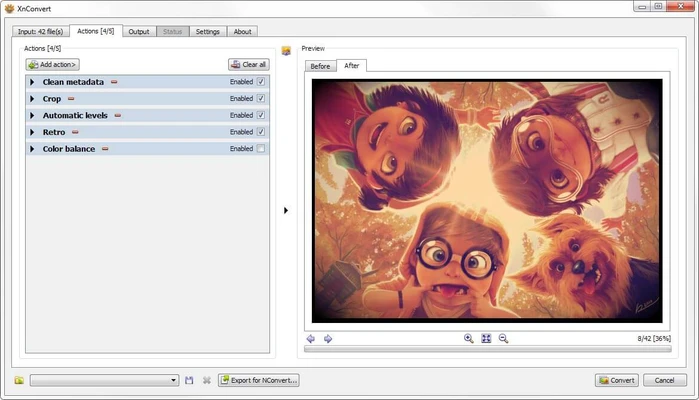 XnConvert 1.114.0 (64-bit) screenshot 1