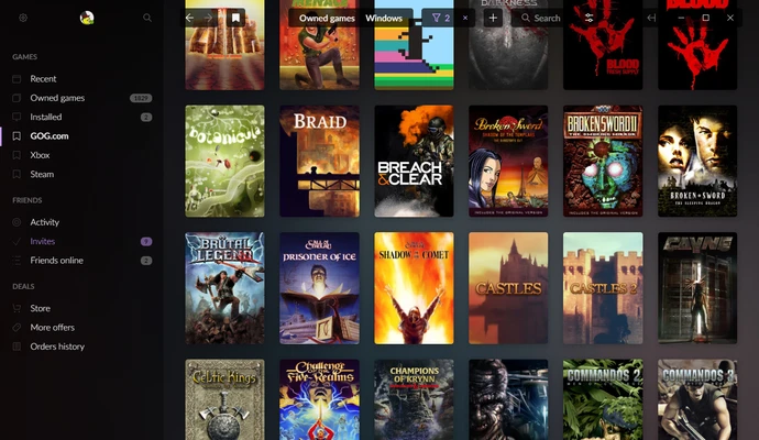 GOG Galaxy 2.1.8.32 screenshot 1