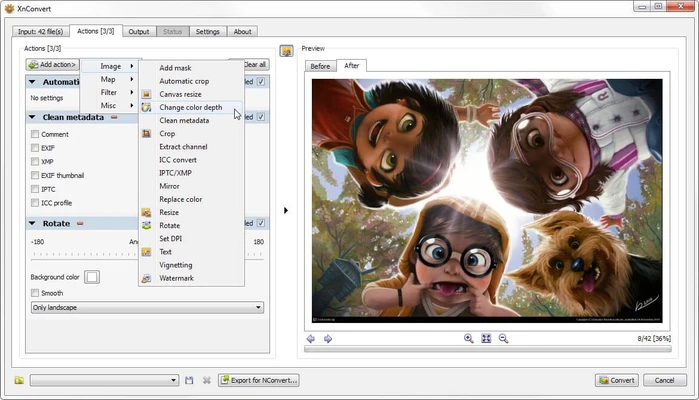 XnConvert 1.114.0 (64-bit) screenshot 1