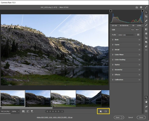 Adobe Camera Raw 18.5 screenshot 1