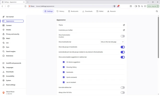 Brave Browser 1.93.132 screenshot 1