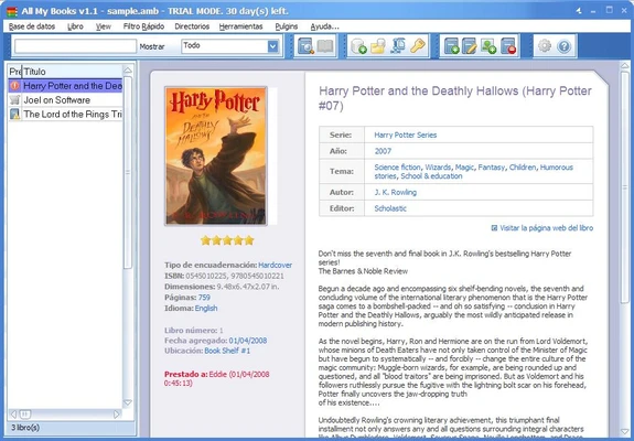All My Books 6.0 Build 1298 screenshot 1