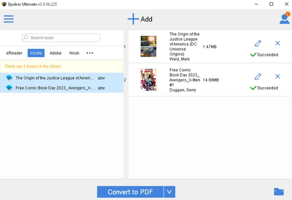 Epubor Ultimate eBook Converter 3.0.16.683 screenshot 1