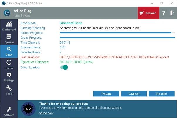 Adlice Diag 4.0.7 screenshot 1