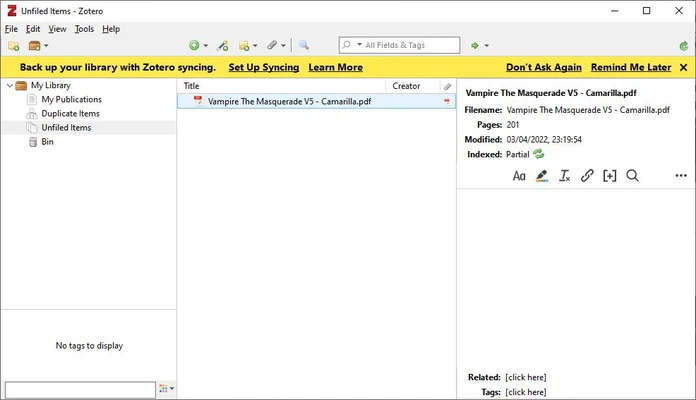 Zotero 10.0 screenshot 1