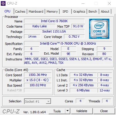 CPU-Z 2.21.0 screenshot 1