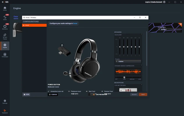 SteelSeries GG 117.0.0 screenshot 1