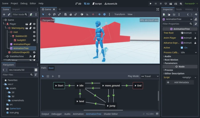 Godot Engine 4.7.2 screenshot 1