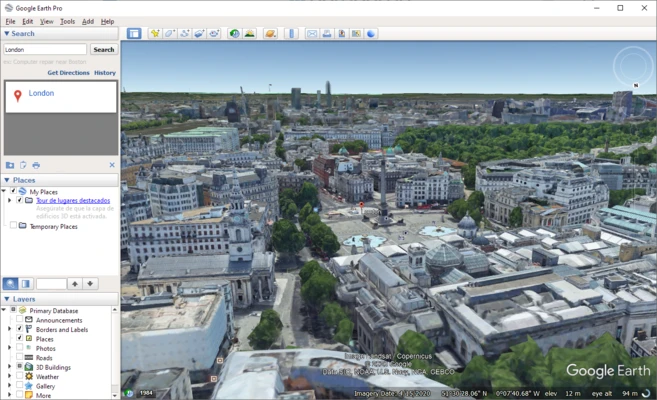 Google Earth Pro 7.3.7.1327 screenshot 1