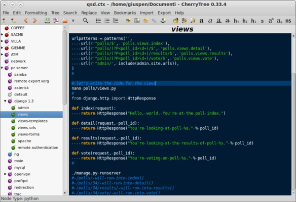CherryTree 1.7.2.0 screenshot 1
