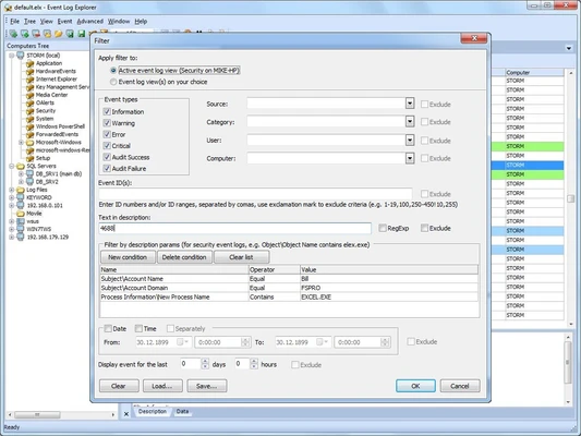 Event Log Explorer 5.8.3 screenshot 1