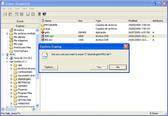 Eraser 6.2.0.2998 screenshot 1