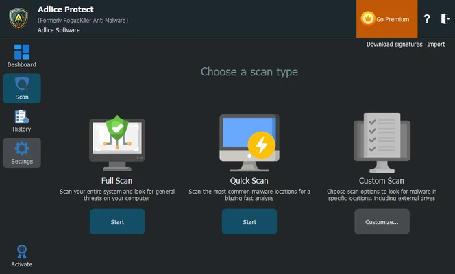 RogueKiller 16.8.3.0 screenshot 1