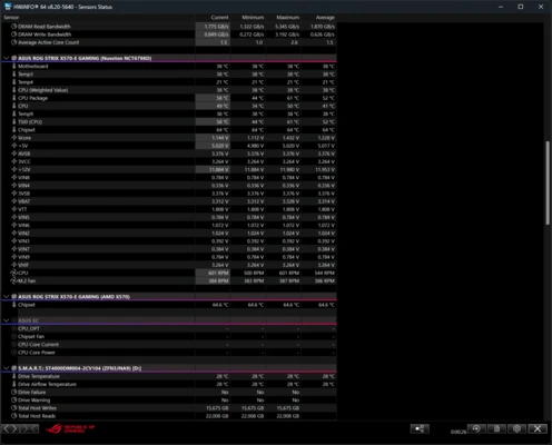 HWiNFO64 8.52 screenshot 1