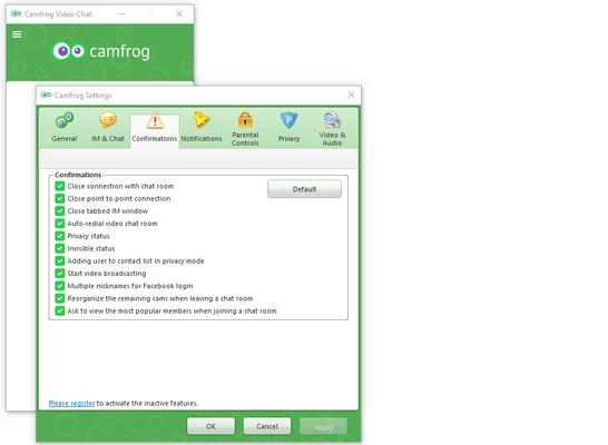 Camfrog Video Chat 8.5.0 screenshot 1