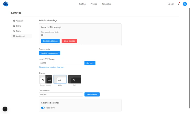Octo Browser 3.1.3 screenshot 1