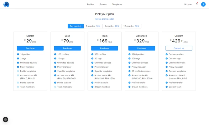 Octo Browser 3.1.3 screenshot 1