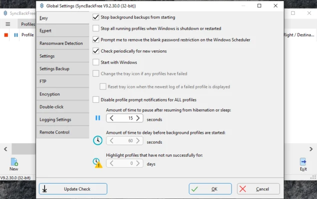 SyncBackFree 12.1.6.0 screenshot 1