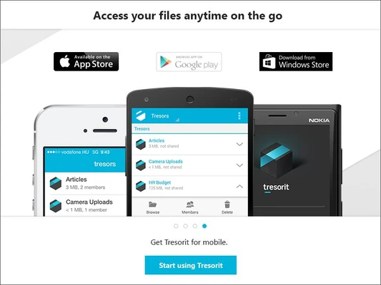 Tresorit 3.5.5659.4860 screenshot 1