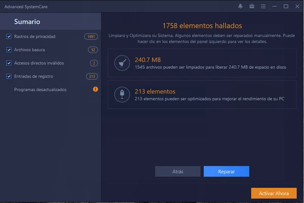 Advanced SystemCare Free 19.6.0.238 screenshot 1