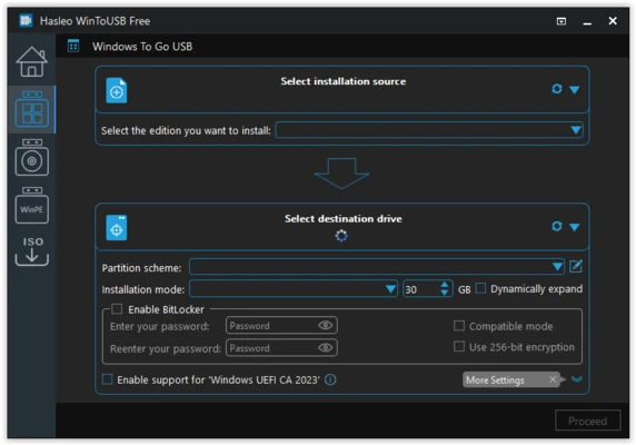 WinToUSB 10.9 screenshot 1