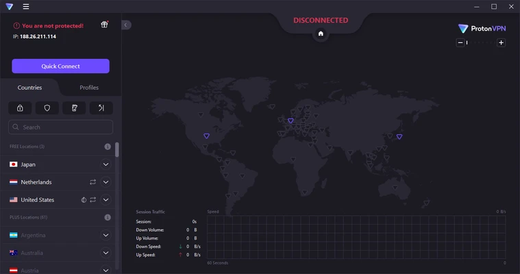 ProtonVPN 5.1.8 screenshot 1