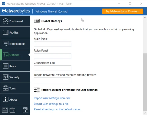 Windows Firewall Control 6.33.0.0 screenshot 1
