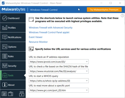 Windows Firewall Control 6.33.0.0 screenshot 1