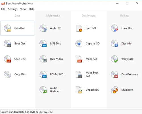 BurnAware Free 19.4 screenshot 1