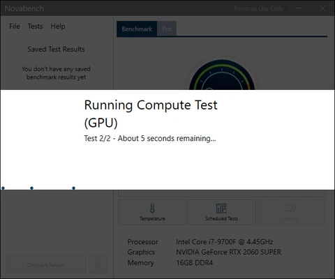 NovaBench 6.2.0 screenshot 1