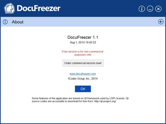 DocuFreezer 7.0 screenshot 1
