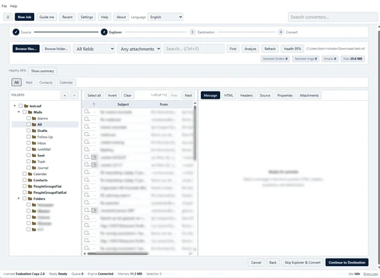 DataVare NSF to PST Converter Expert 2.0 screenshot 1