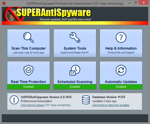 SuperAntiSpyware 10.0.0.1290 screenshot 1
