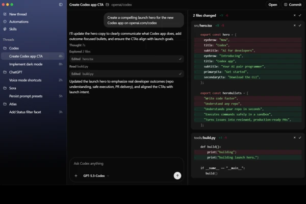Codex 26.930.3930.0 screenshot 1