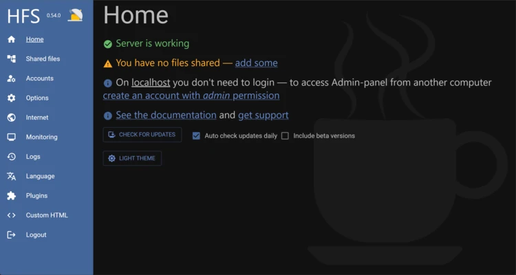 HFS 3.3.3 screenshot 1