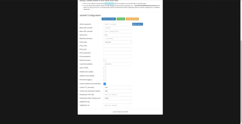 Jackett 0.24.2685 screenshot 1
