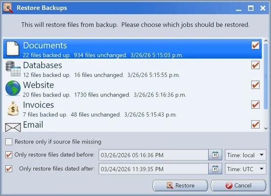 Mirror Backup 11.0 screenshot 1