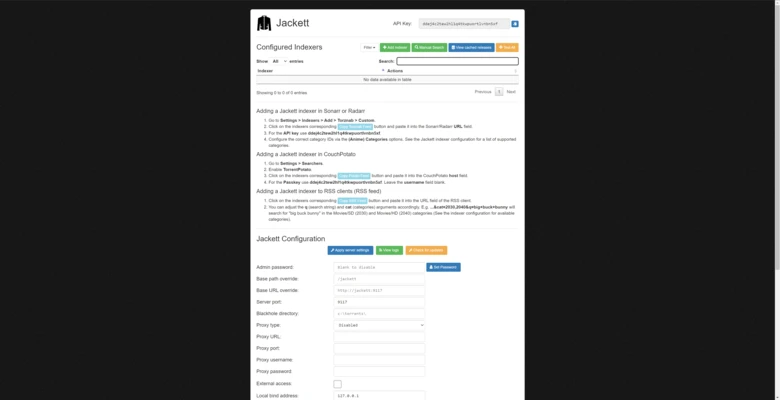 Jackett 0.24.2685 screenshot 1