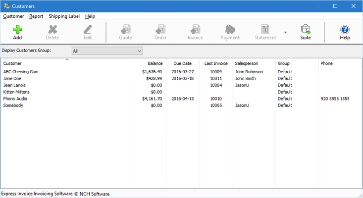 Express Invoice Professional 13.00 screenshot 1