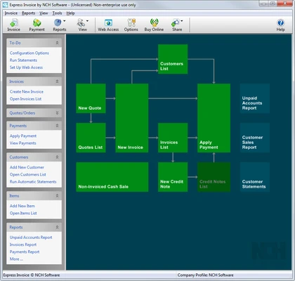 Express Invoice Professional 13.00 screenshot 1