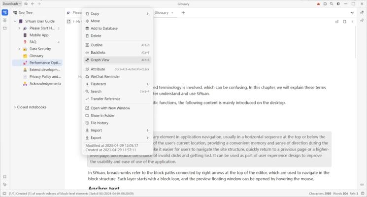 SiYuan 3.8.6 screenshot 1
