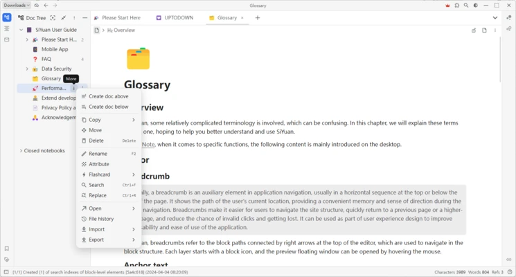 SiYuan 3.8.6 screenshot 1