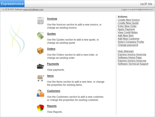 Express Invoice Professional 13.00 screenshot 1