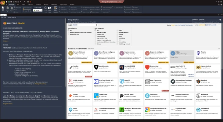Maltego 4.13.0 screenshot 1