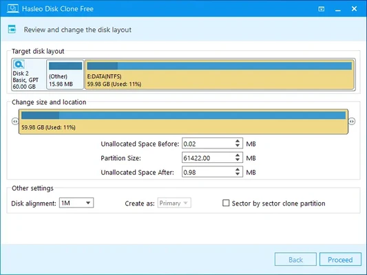 Hasleo Disk Clone 5.9.2.0 screenshot 1