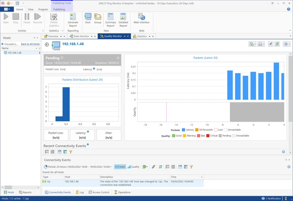 EMCO Ping Monitor 9.3.1.7132 screenshot 1
