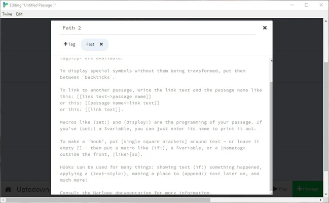 Twine 2.12.1 screenshot 1