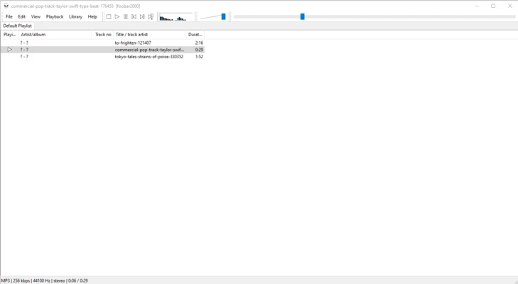 foobar2000 2.26 screenshot 1