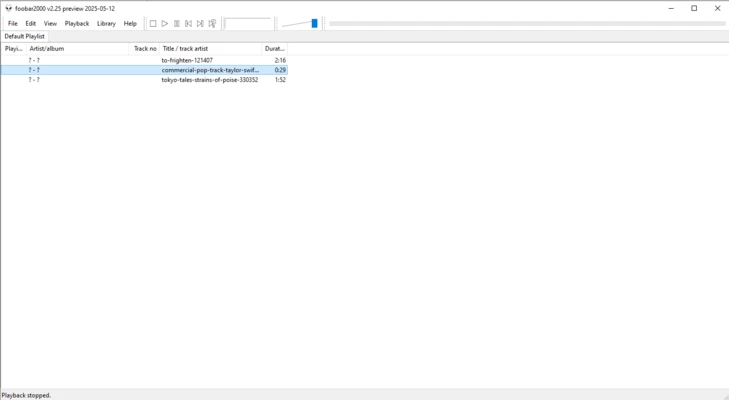 foobar2000 2.26 screenshot 1
